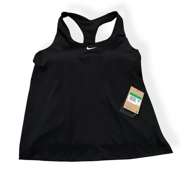 Nike Swoosh Support Padded Sports Womens Size XL Bra Tank Black DV9897-010 New